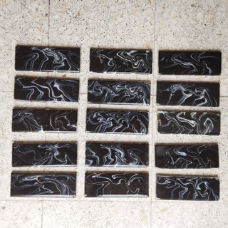 4 Rodapiés Cerámicos Estilo Años 60