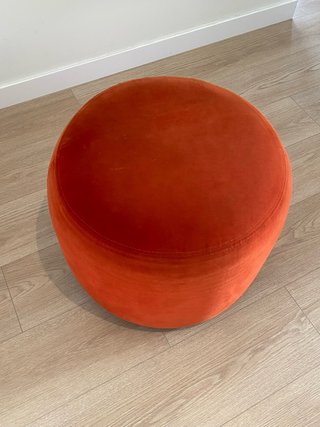 Puf IKEA Stockholm 2017 Terciopelo Rojo
