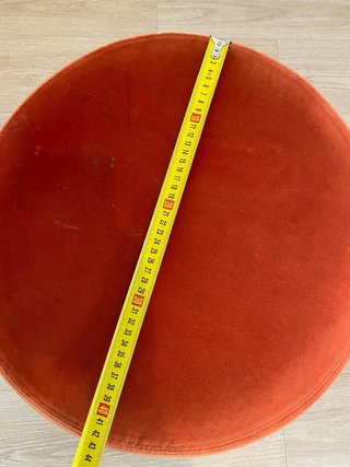 Puf IKEA Stockholm 2017 Terciopelo Rojo