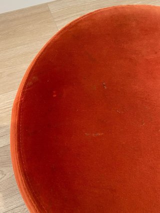 Puf IKEA Stockholm 2017 Terciopelo Rojo