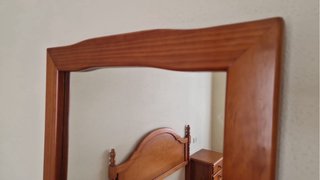 Espejo de madera con marco