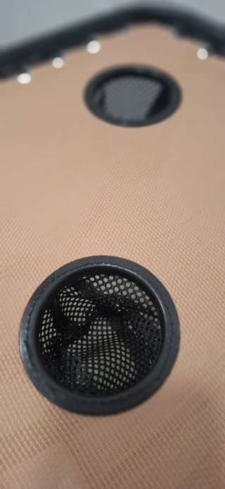 Mesa plegable playa con portavasos