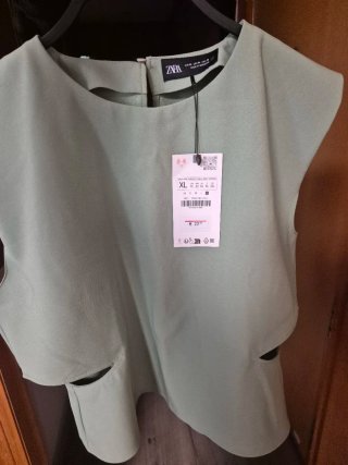 Blusa Zara Verde Talla XL