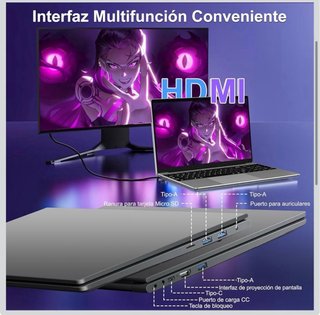 Portátil 15.6 8GB RAM 256GB SSD NUEVO