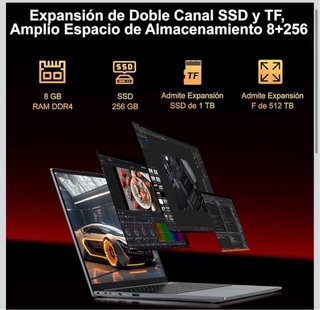 Portátil 15.6 8GB RAM 256GB SSD NUEVO
