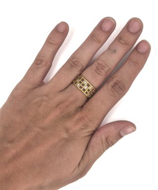 G3823JG Anillo Oro 18K con Diamantes
