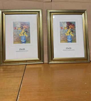 Coppia Cornici Arte Povera 25x35 Nuove