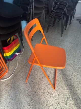 Lunes ultimo dia Silla plegable naranja