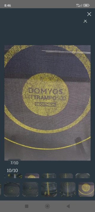 Cama elástica redonda negra