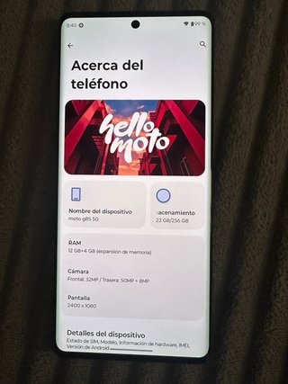 Motorola G85 5G Gris