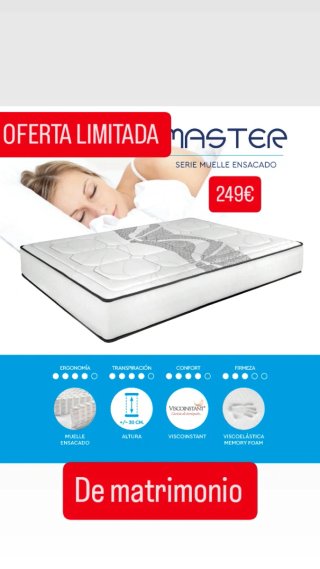 OFERTA LIMITADA COLCHÓN DE MATRIMONIO