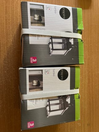Lámparas de jardín Inspire Sanboi pack 2