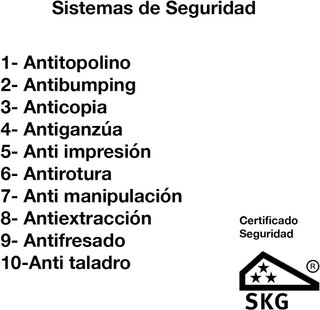 Bombín Cerradura M&C Antigolpe Doble Embrague