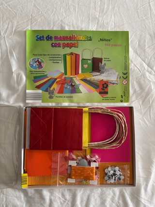 Set Manualidades Niños con Papel 105 Piezas