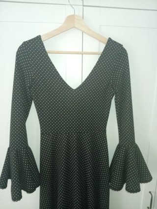 Traje Flamenca Negro Talla XS