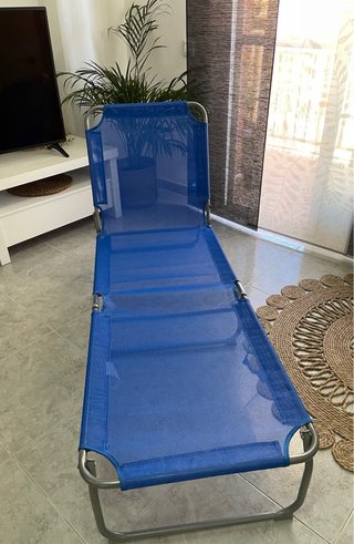 Silla Camilla Playa Azul Plegable