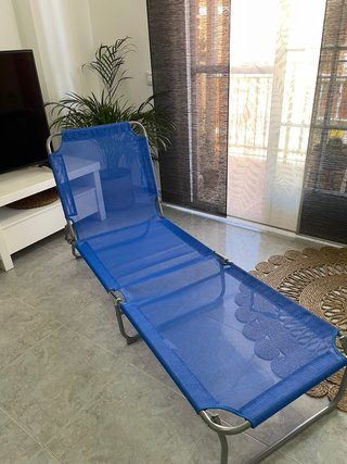 Silla Camilla Playa Azul Plegable