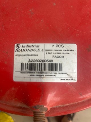Vaso de expansión Fagor 8 bar 2L