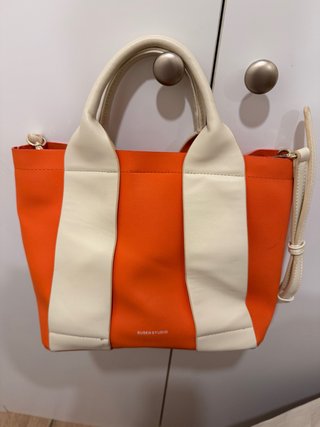 Bolso mano y bandolera naranja
