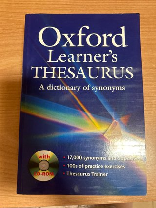 Oxford Learner's Thesaurus A dictionary of syno...
