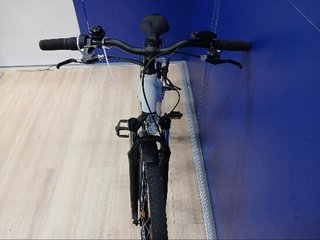 Bicicleta Trekking Eléctrica Cuadro Bajo E-Actv 100 Gris