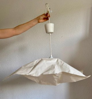 Lámpara techo Ikea Krusning papel