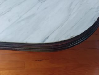 Mesa de centro madera y piedra