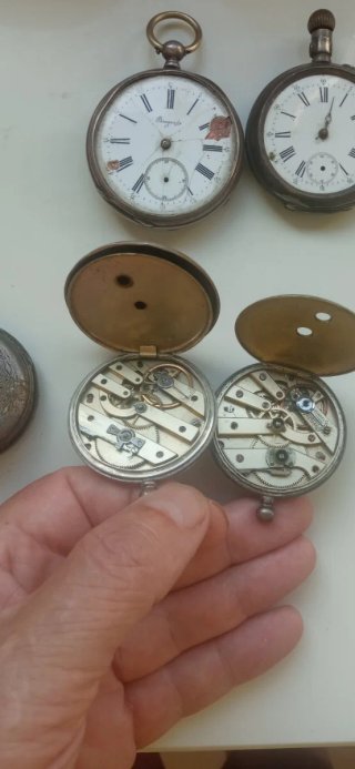 Lote 6 relojes de bolsillo para piezas