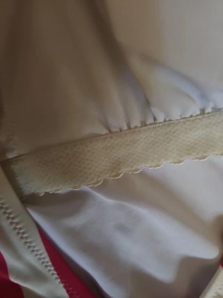 Costume intero Iris Lilly a righe rosse e beige