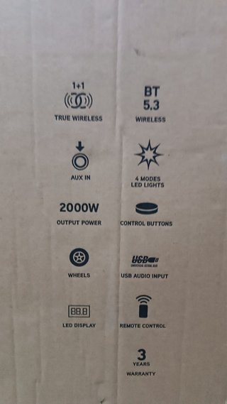 Altavoz NGS Wild Space 2 2000W Nuevo