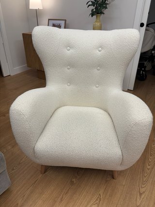 Butaca Kave Home borreguito beige