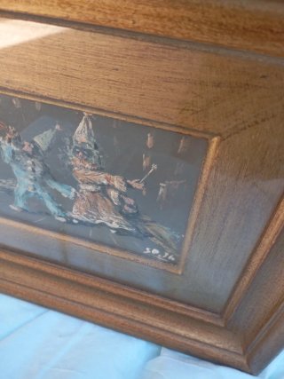 Quadro antico cornice legno pittura olio