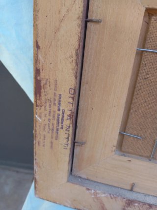 Quadro antico cornice legno pittura olio