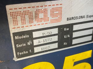 Máquina de peines MAG P-50 a pedal