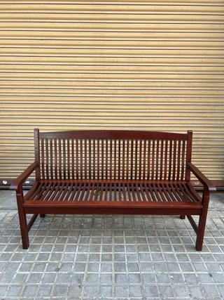 Bancos de madera maciza para jardín