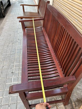 Bancos de madera maciza para jardín
