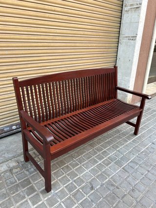 Bancos de madera maciza para jardín