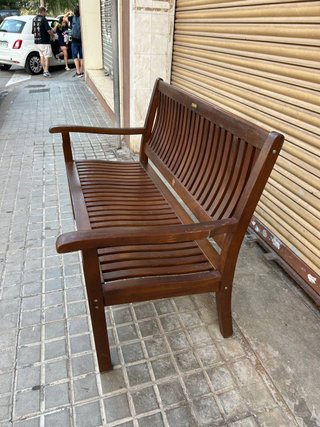 Bancos de madera maciza para jardín