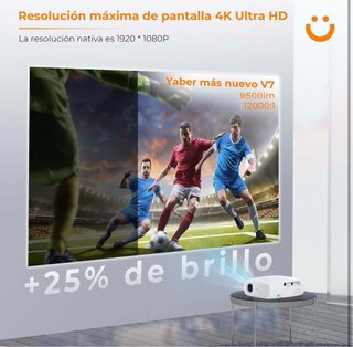 Proyector Yaber 9500L 4K Wi-Fi Bluetooth