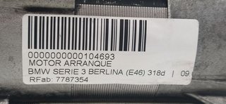BMW SERIE 3 BERLINA (E46) 318d MOTOR ARRANQUE