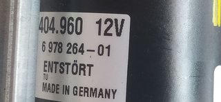 BMW SERIE 3 BERLINA (E90) 320d MOTOR LIMPIA DELANTERO