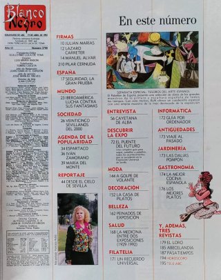 Especial Expo '92. Revista Blanco y Negro.