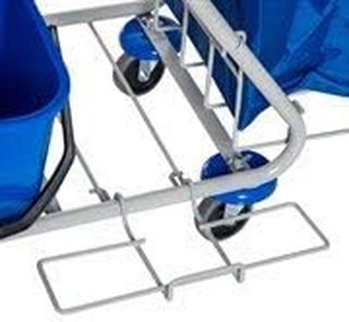 Carro de Limpieza Profesional con Saco de Basura, 2 Cubos de Lavado de Suelos de 18L, 2 Cubos de Almacenamiento de 6L, Escurridor para Mopa, Gancho y Ruedas para Hoteles y Alojamientos, 93X80X97 C...