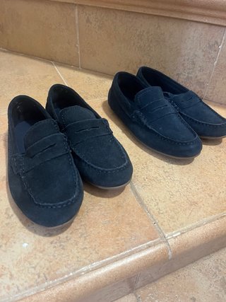Mocasines niño Zara azul marino talla 31