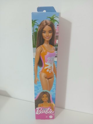 Barbie Costume Arancione Intero Castana