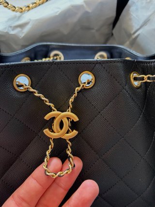 Bolso Chanel Hobo 25 Negro Piel Caviar