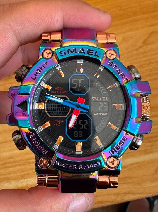 Reloj SMAEL 8027 Tornasol / Rojo