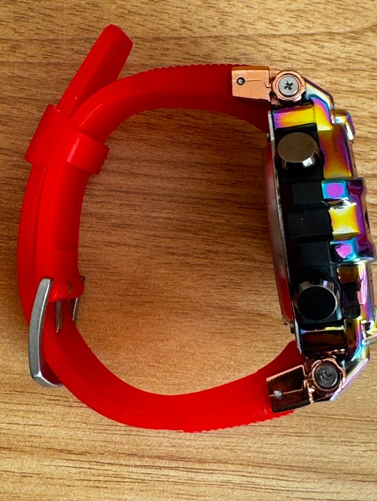 Reloj SMAEL 8027 Tornasol / Rojo