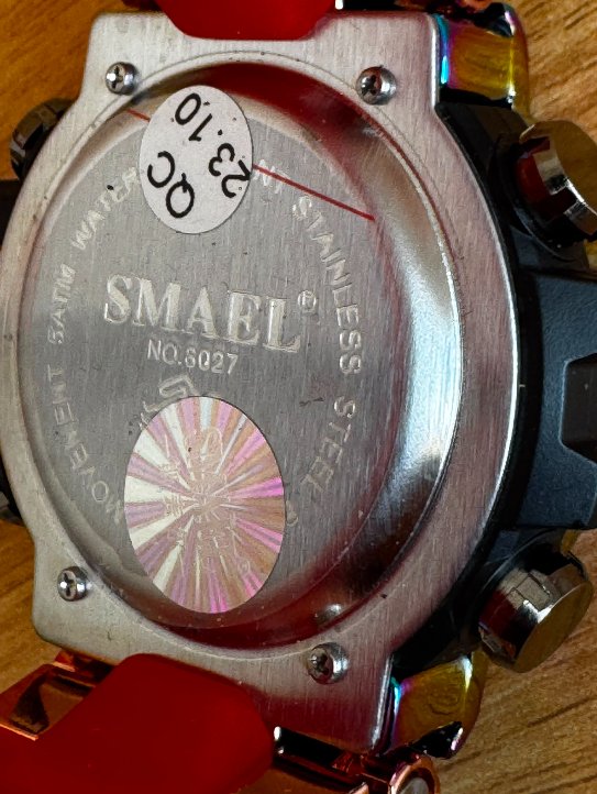 Reloj SMAEL 8027 Tornasol / Rojo