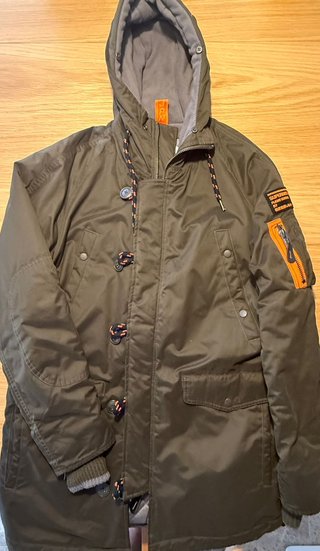 Campera Superdry The Parka Verde Talla XL